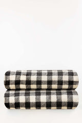 AW24-Checkered Single Ply Fleece Throw