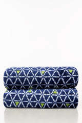 AW24-Neon Triangle Single Ply Fleece Throw