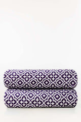 AW24-Purple Tile Single Ply Fleece Throw