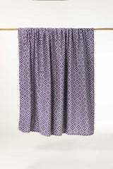 AW24-Purple Tile Single Ply Fleece Throw
