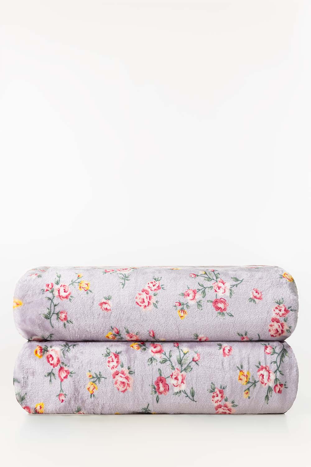 AW24-Rose Fog Single Ply Fleece Throw