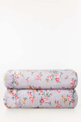 AW24-Rose Fog Single Ply Fleece Throw