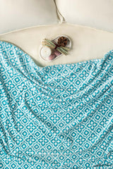 AW24-Turq Tile Single Ply Fleece Throw