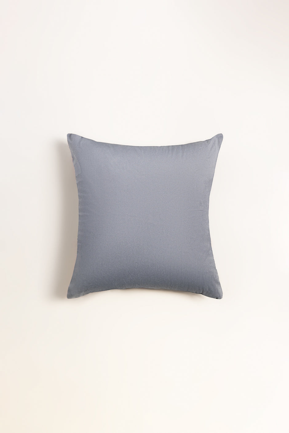 VEC -017 Grey Velvet Embroidered Cushion Cover