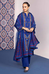 3 Piece Khaddar Printed Unstitched Suit K-32018