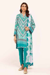 3 Piece Unstitched Printed Karandi Suit AY-42003