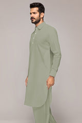 Pista Unstitched Fabric GUL RUBIA LAWN