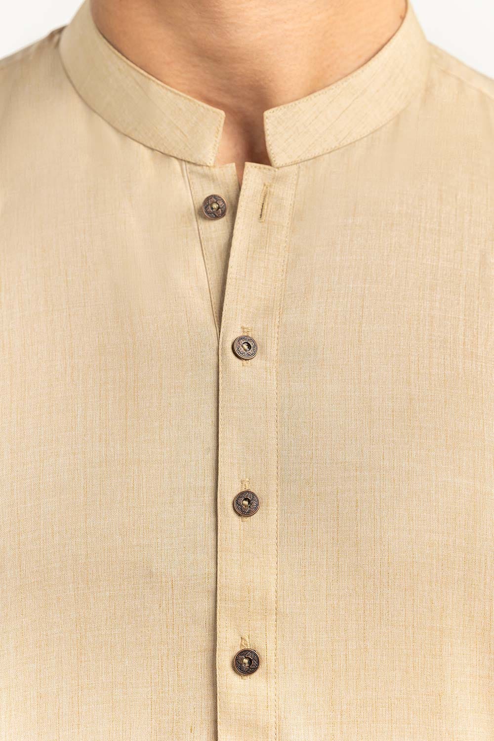 Beige Basic Kurta KR-PLN22-037