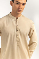 Beige Basic Kurta KR-PLN22-037