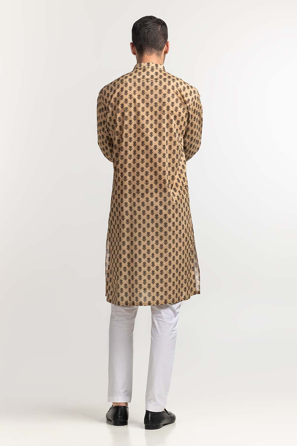 Beige Basic Kurta