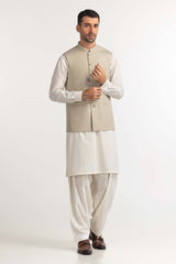 Beige Basic Waist Coat WC-PD24-013