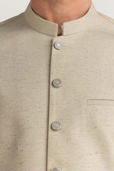 Beige Basic Waist Coat WC-PD24-013