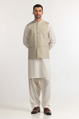 Beige Basic Waist Coat WC-PD24-013
