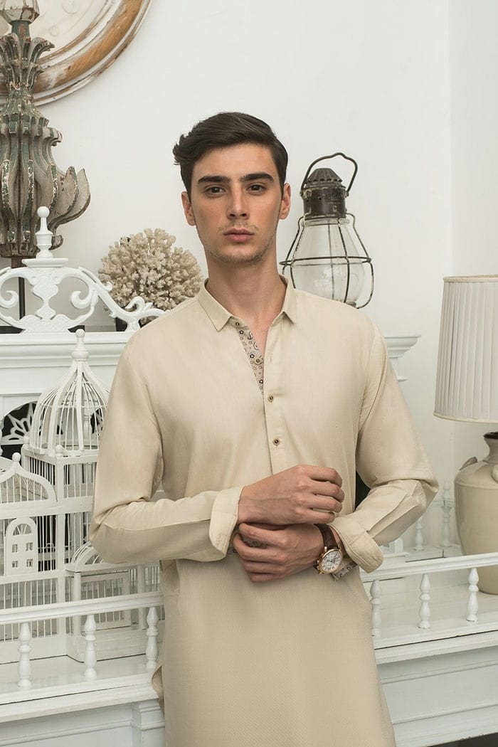 Beige Fashion Kurta KS-831