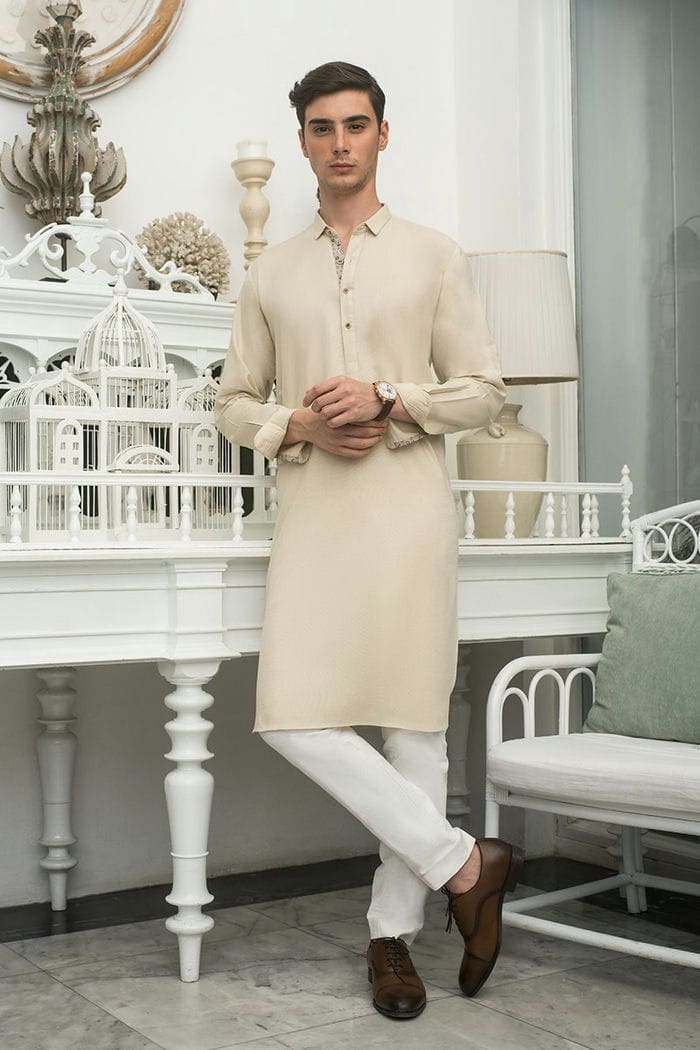 Beige Fashion Kurta KS-831