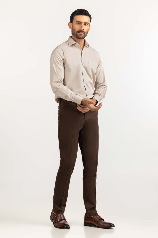 Beige Formal Shirt MN-FS-PD23-023