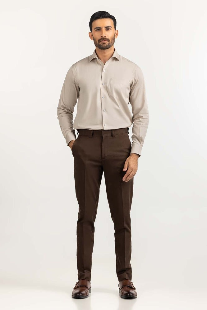 Beige Formal Shirt MN-FS-PD23-023