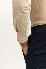 Beige Formal Shirt MN-FS-PD24-011