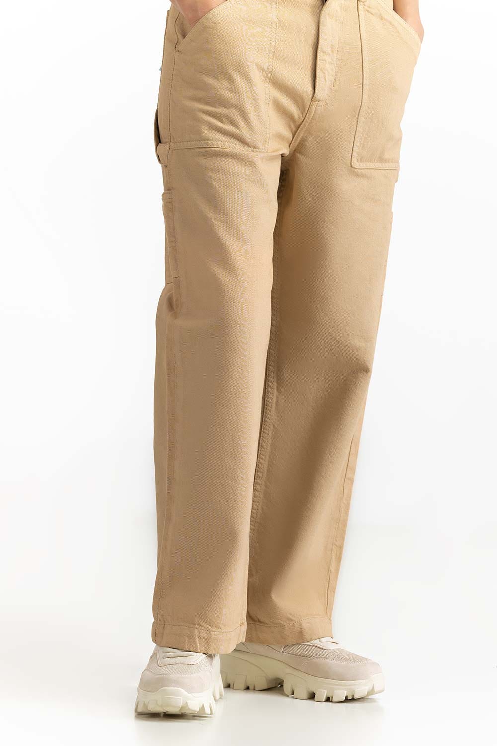 Beige Non Denim Trouser 231-221-007 A