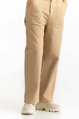 Beige Non Denim Trouser 231-221-007 A