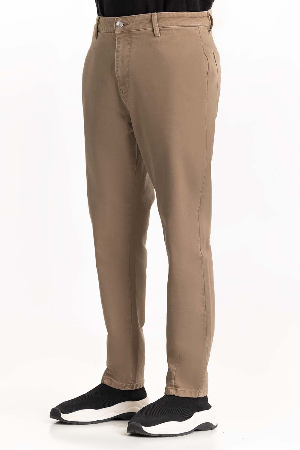Beige Slim Fit Trouser 224-120 -308
