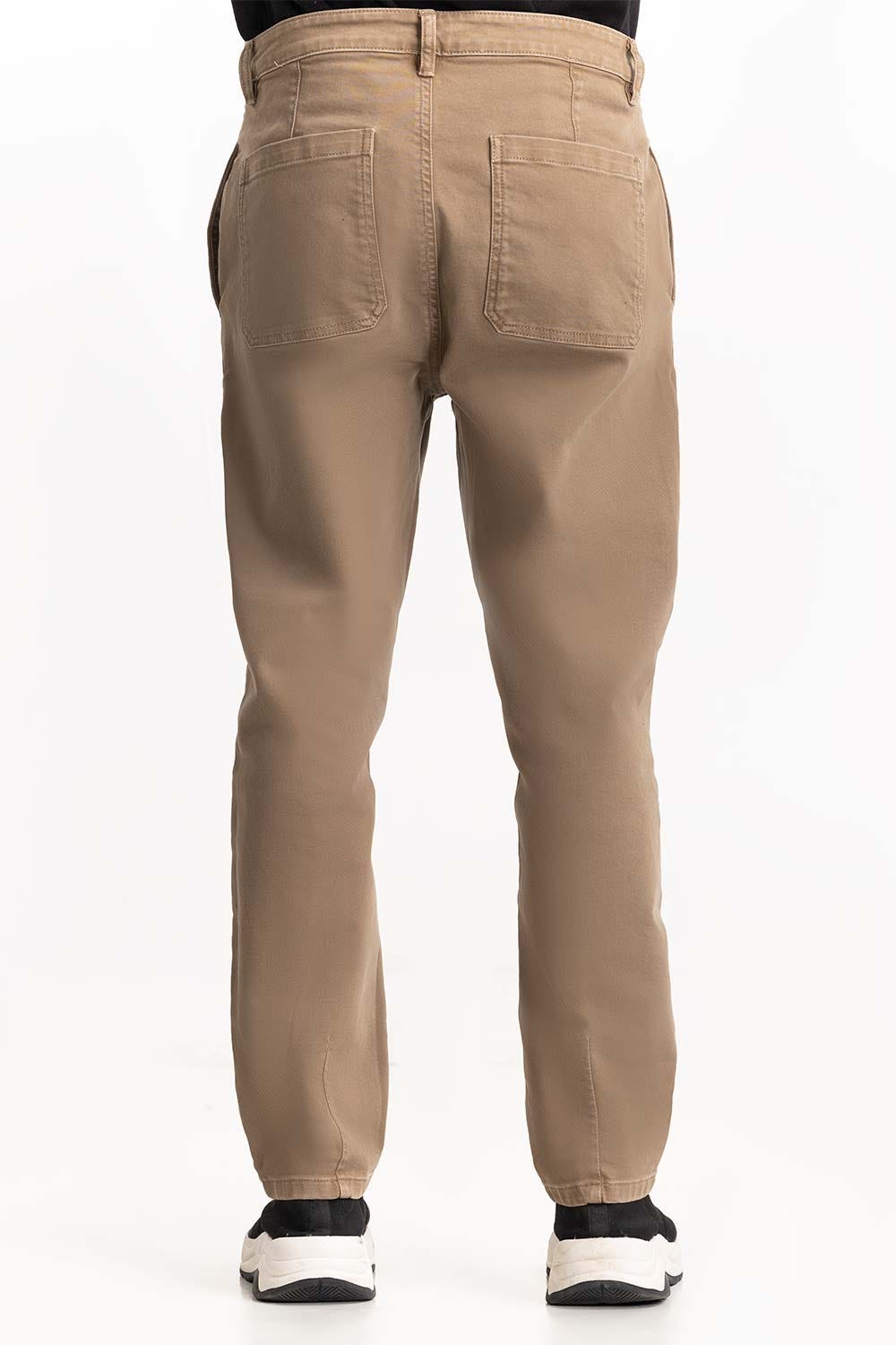 Beige Slim Fit Trouser 224-120 -308