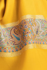 Yellow Blended Zari Shawl SH-24-109