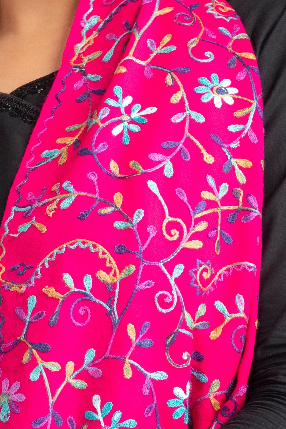 Fusia Blended Handwork Scarf SCF-24-022