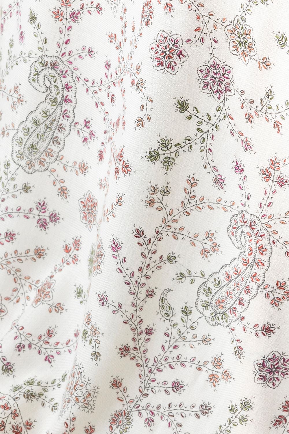 White Blended Handwork Shawl