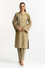 Yarn-dyed Embroidered Co-Ord Set IPS-24-173