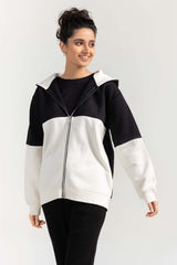 Fleece Color-Block Zipper Hoodie SLWK-FW21-12