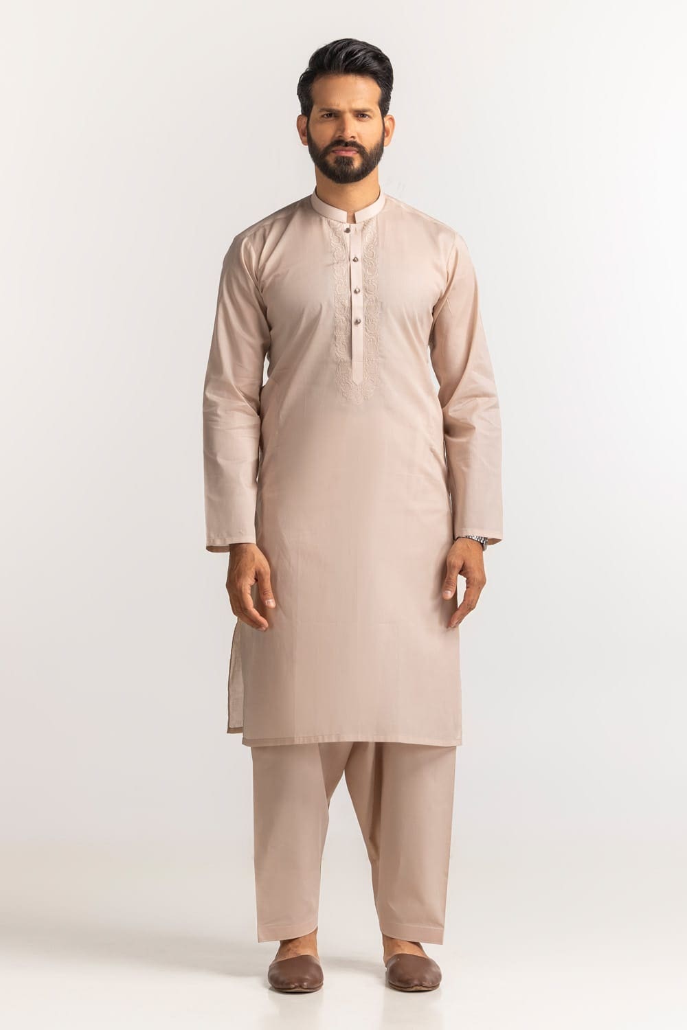 Embroidered Collection FD C001 Unstitched Fabric Cotton with Gift Box