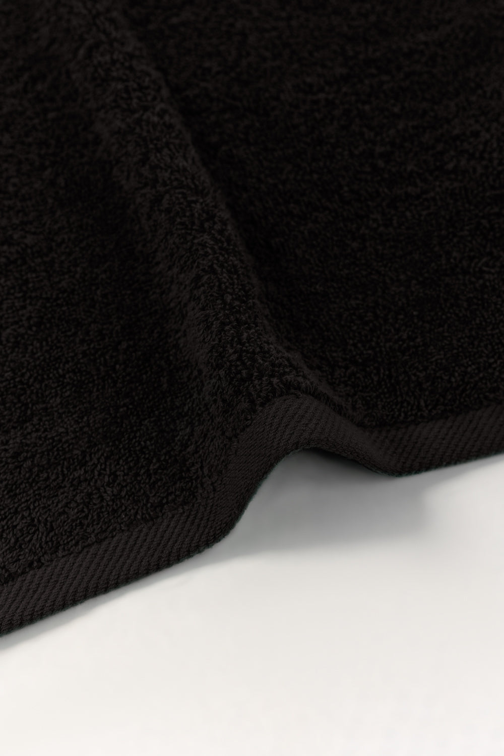 Black Combed Towel 4 Pcs Set