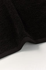 Black Combed Towel 4 Pcs Set