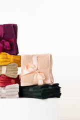 Black Combed Towel 4 Pcs Set