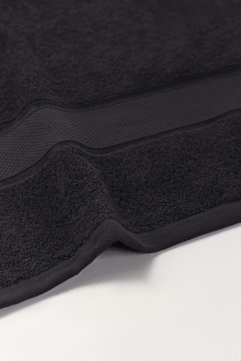 Black Combed Towel 6Pcs Set