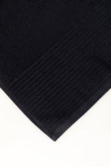 Black Combed Towel Plain