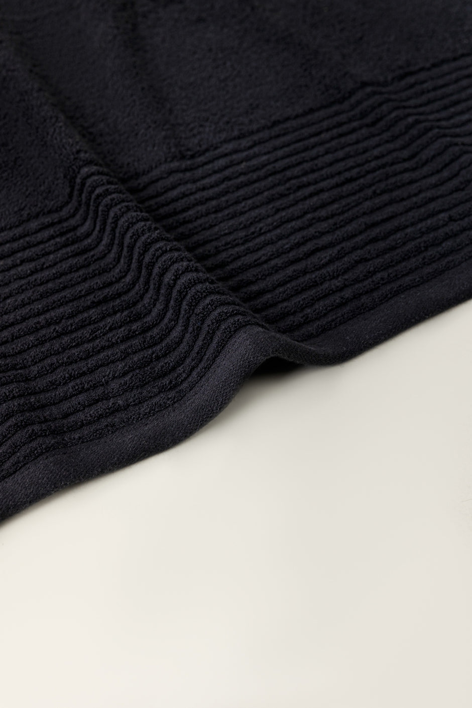 Black Combed Towel Plain