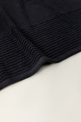 Black Combed Towel Plain