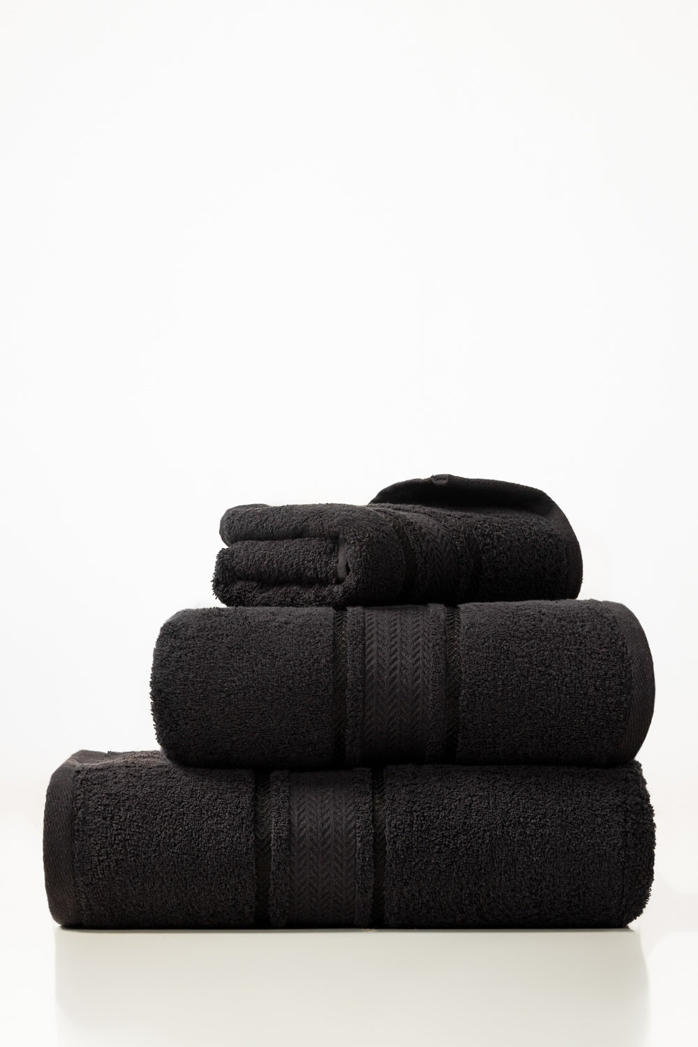 Black Combed Towel Viscose