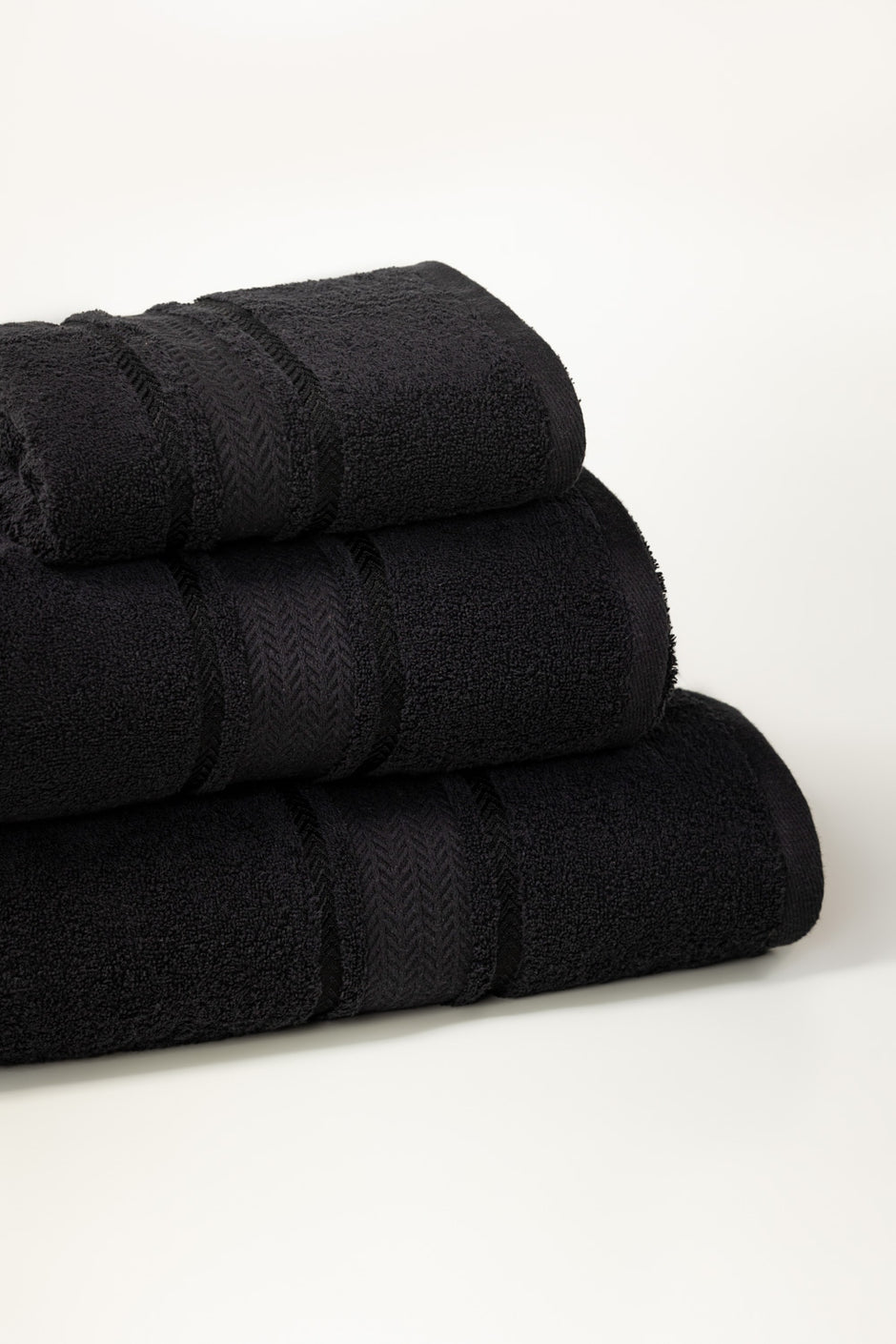 Black Combed Towel Viscose