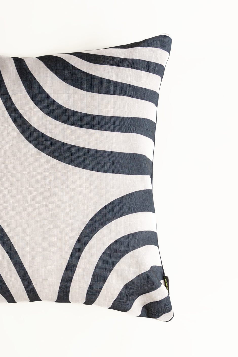Black Curves Digital Printed Cushion Cover
