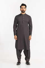 Black Gold Latha Unstitched Fabric Cotton-LF