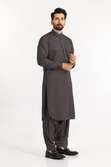 Black Gold Latha Unstitched Fabric Cotton-LF