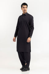 Black Gold Latha Unstitched Fabric Cotton-LF