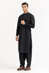 Black Gold Latha Unstitched Fabric