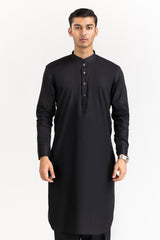 Black Gold Latha Unstitched Fabric