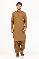 Black Gold Latha Unstitched Fabric Cotton-LF