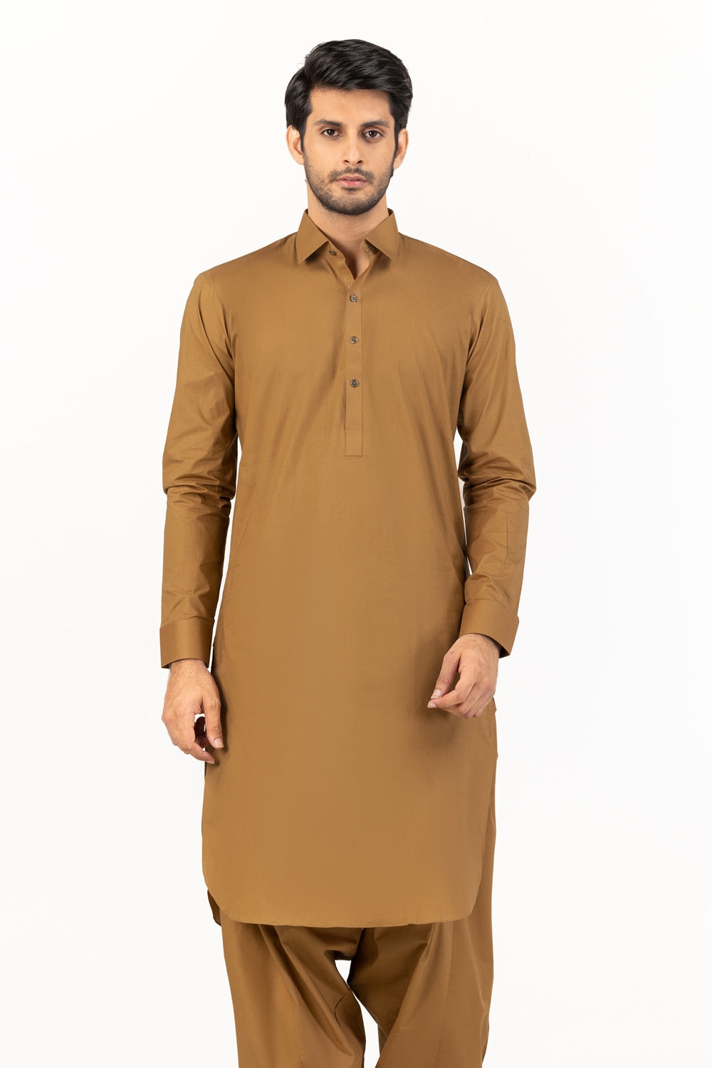 Black Gold Latha Unstitched Fabric Cotton-LF