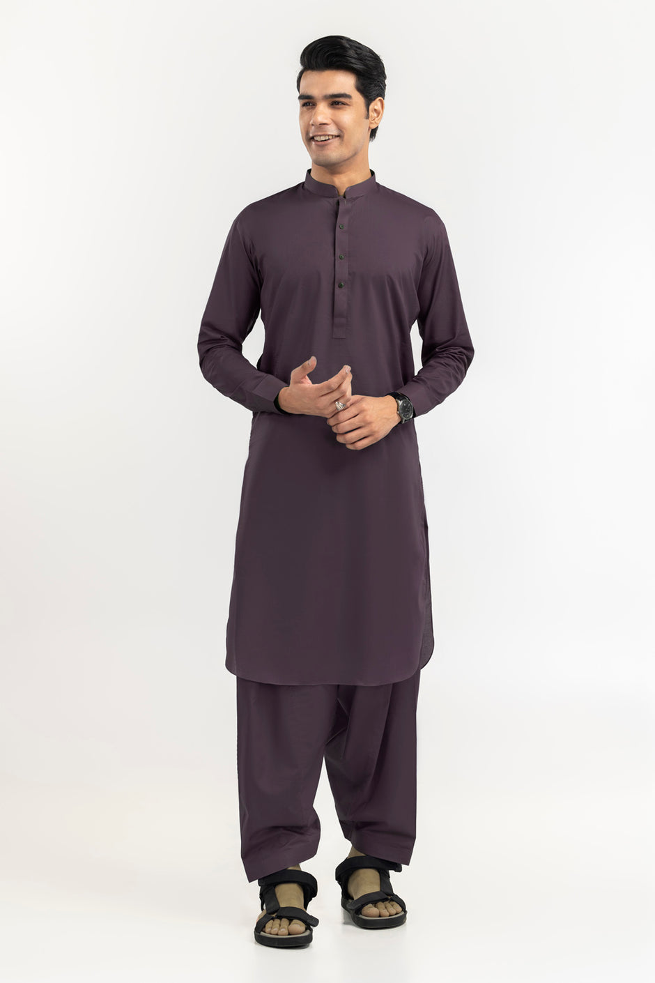 Black Gold Latha Unstitched Fabric Cotton-LF